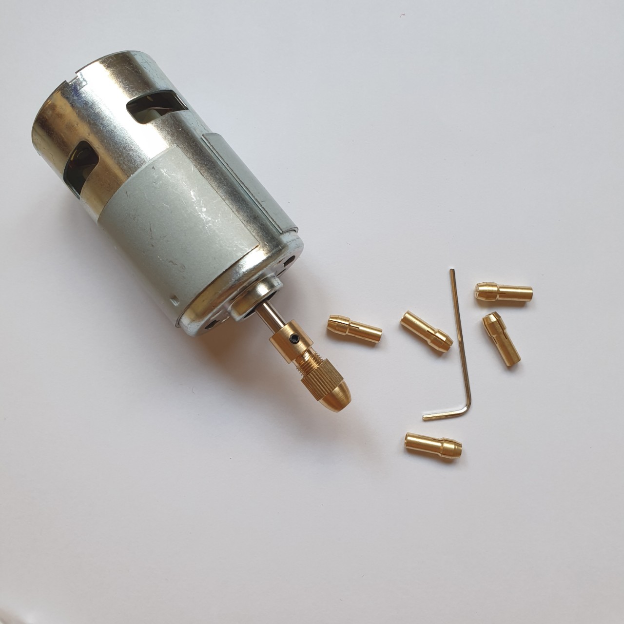 đầu kẹp mũi khoan cho động cơ 775 trục 5mm - bộ đầu đồng kẹp mũi khoan từ 0.3 đến 3.2mm