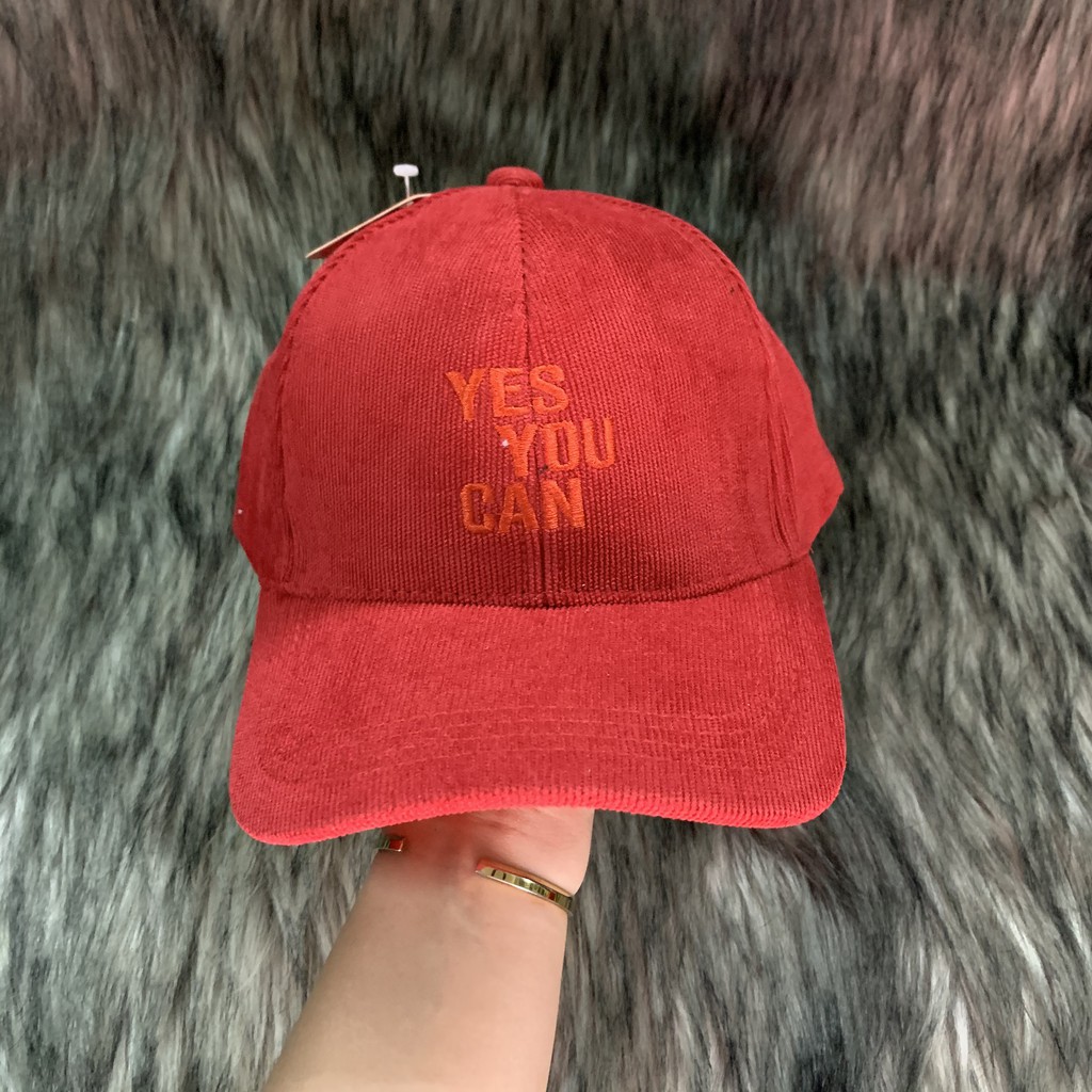 Mũ lưỡi trai Yes you can thoáng mát