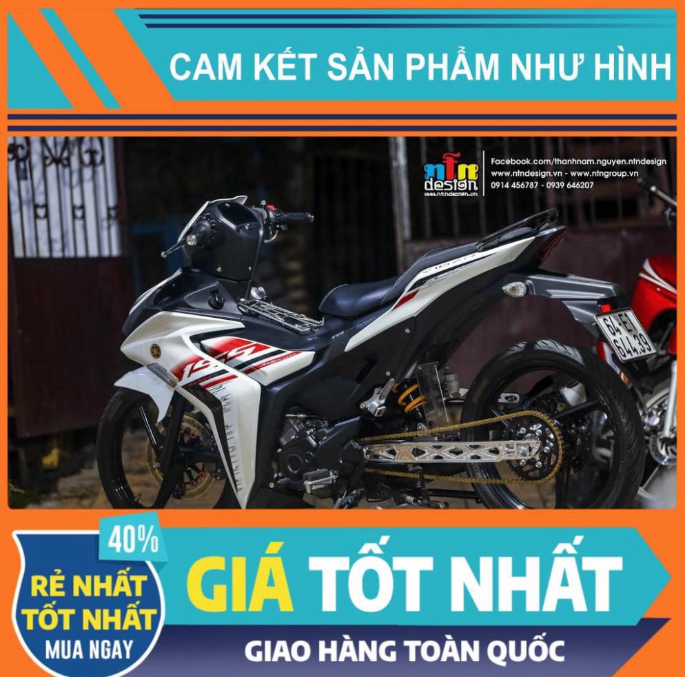 Tem rời Exciter 155 - Mẫu Y16ZR trắng đỏ đen