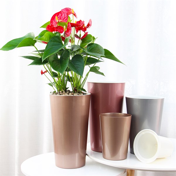 Chậu cây tự dưỡng thông minh- A405 Metal Color