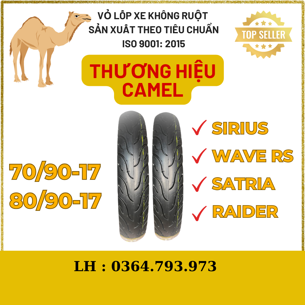 1 Cặp vỏ không ruột : wave rs -sirius -future 125-satria -raider