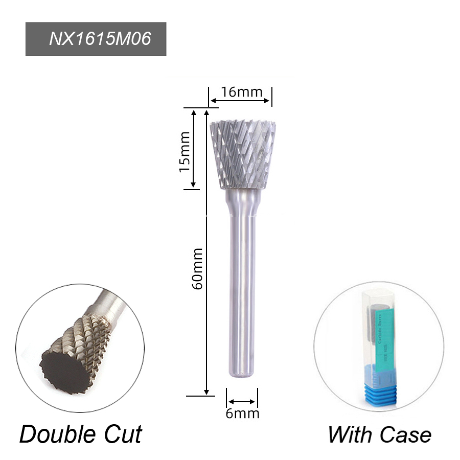 N ngược hình nón 14 6mm khắc khắc khắc công cụ quay tungsten carbide rasp phay Cutter CNC chết máy xay bit Dremel phụ kiện