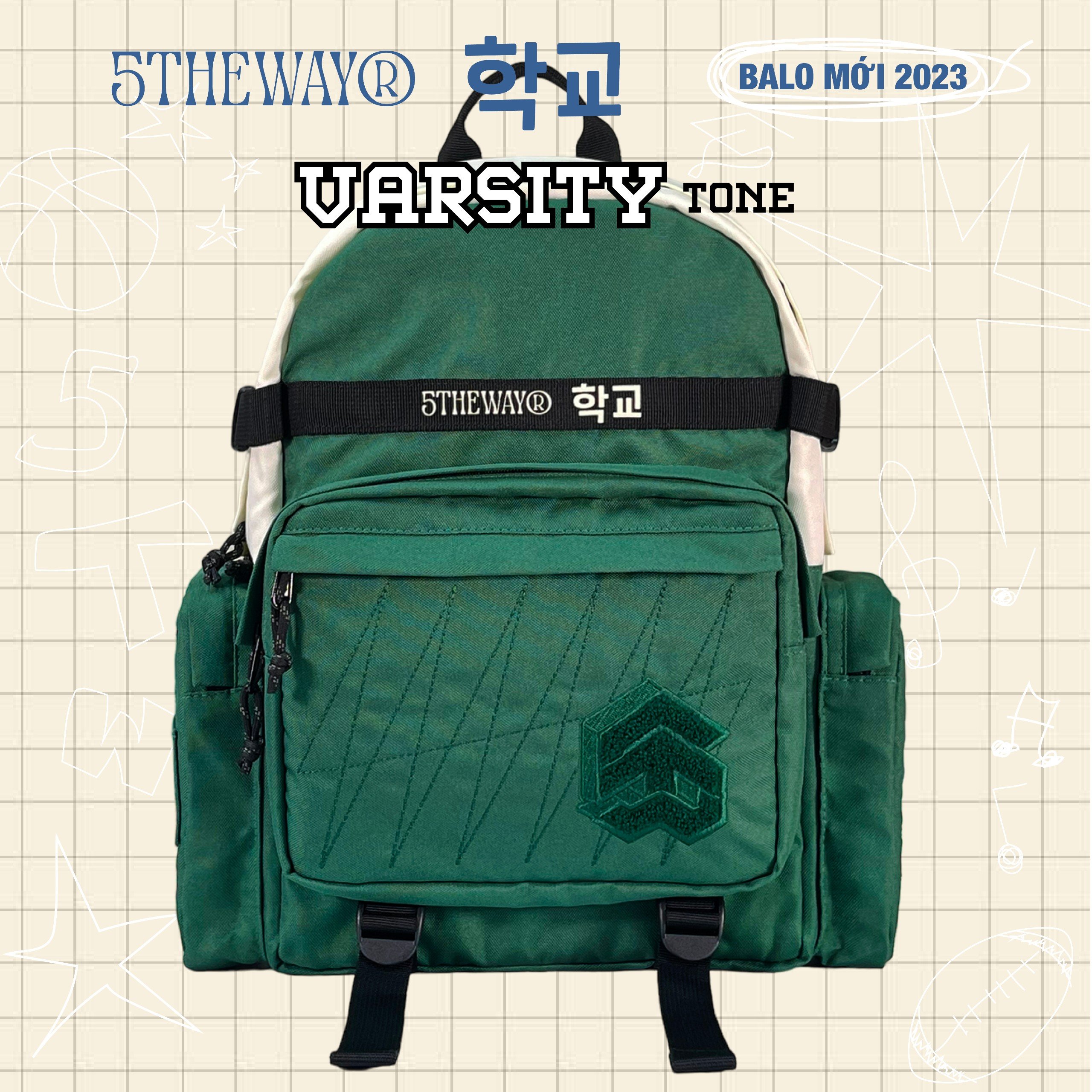 Balo 5THEWAY® 학교 VARSITY TONE ROCKET BACKPACK™