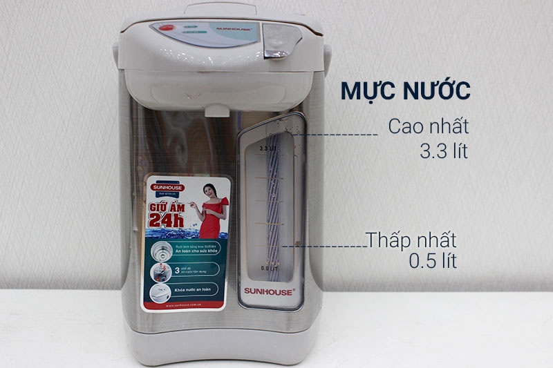 Bình Thủy Điện Sunhouse SHD1533 3.3 lít
