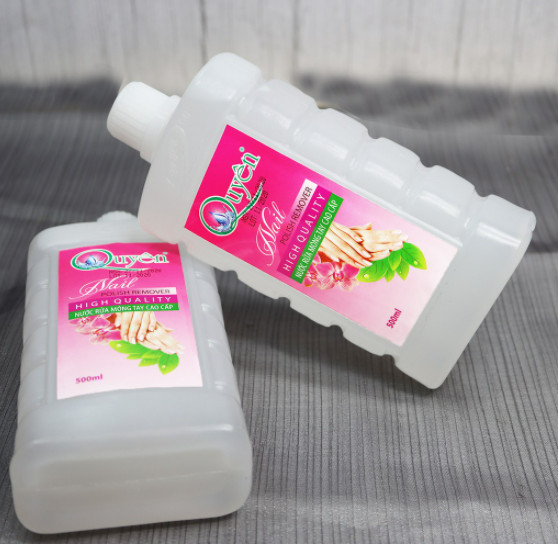 Aceton ủ phá gel Quyên, nước rửa móng - 500ml