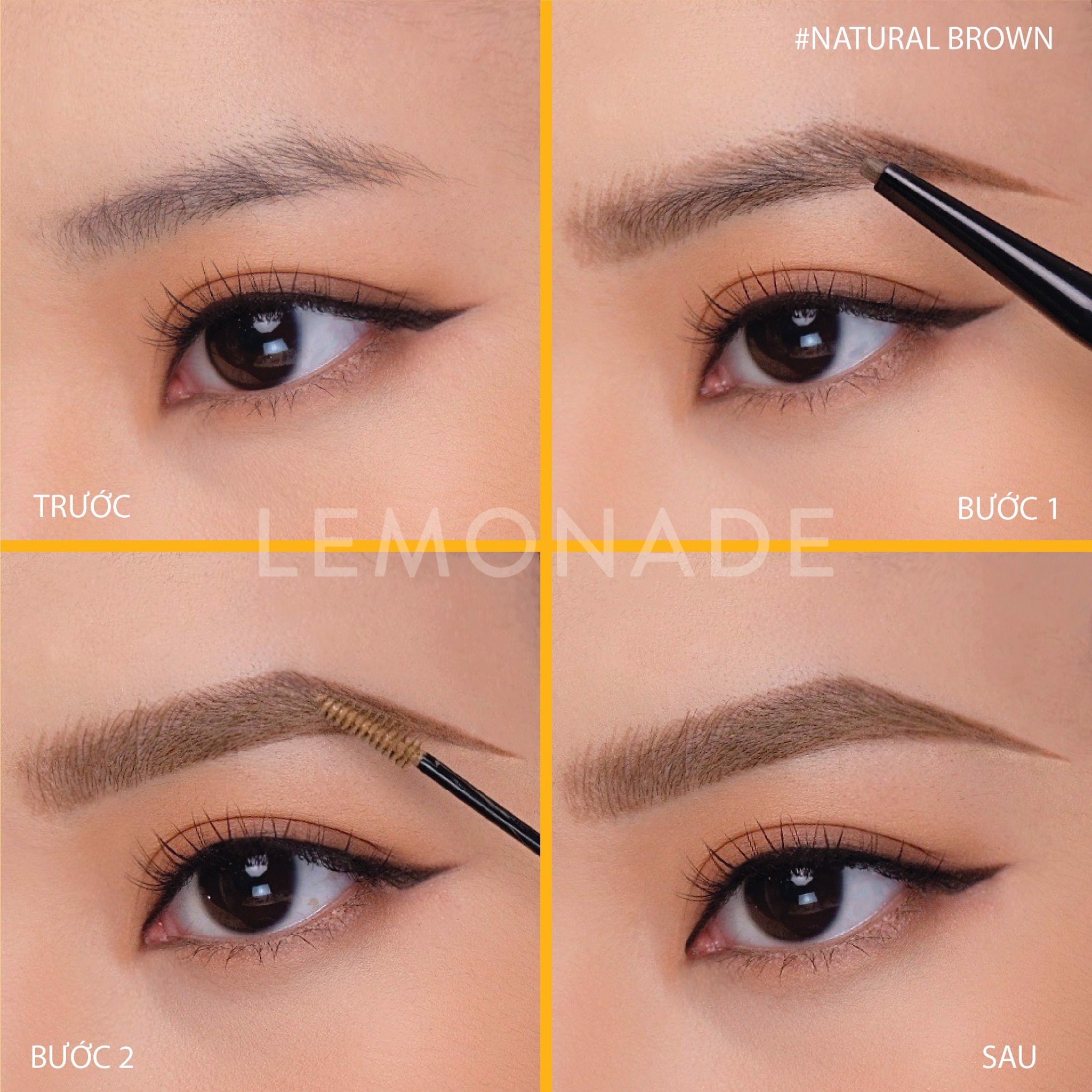 Chì Kẻ Mày Lemonade 2 Đầu Want It Got It Dual Eyebrow 2g + 2ml