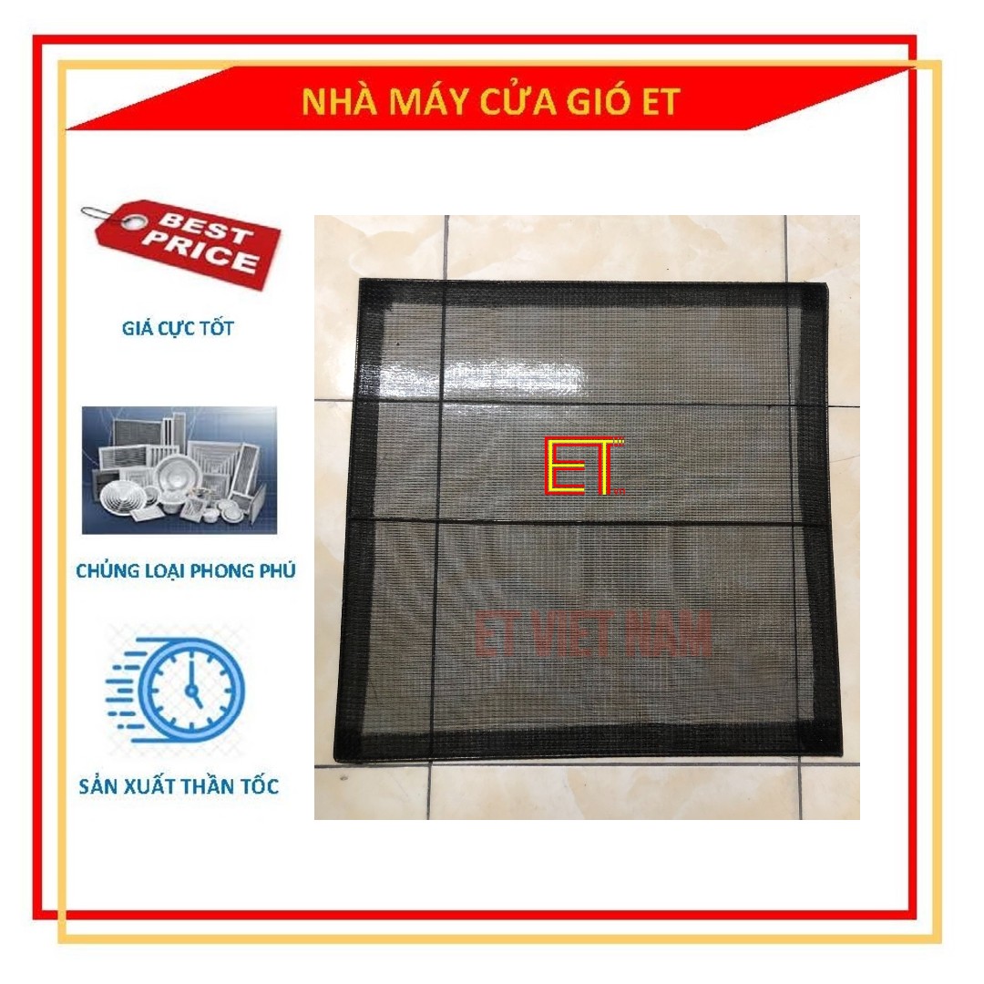 Lưới lọc bụi đen, lưới lọc cửa gió 90 x 90mm