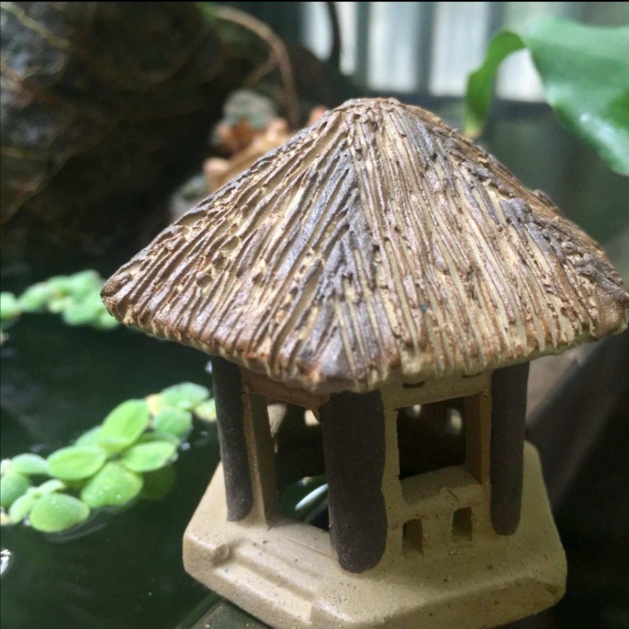 [HCM]Nhà RơmTròn Trang Trí Hổ Cá Bể Cá-Hòn Non Bộ.