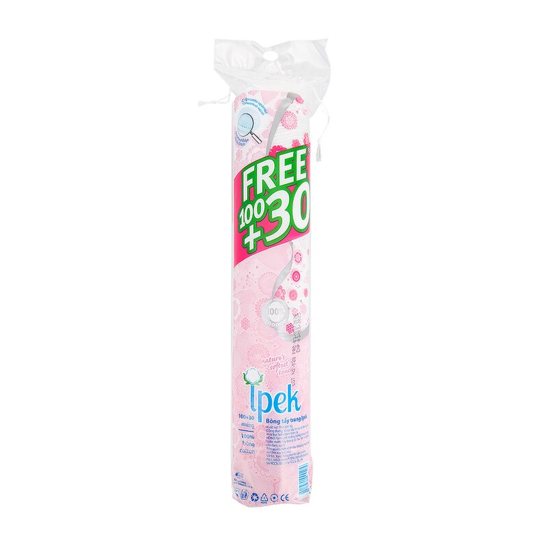 Bông tẩy trang ipek 130 miếng cotton pads