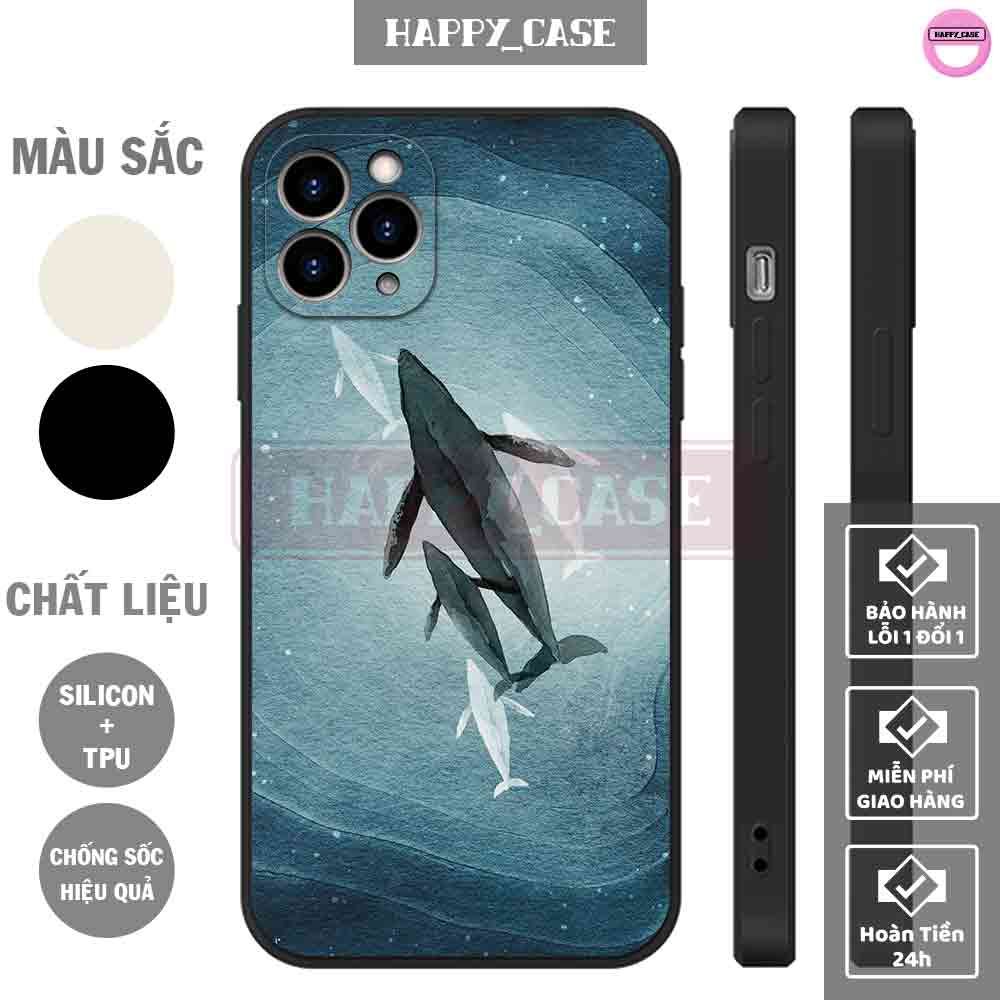 Ốp iPhone S404 Hình Đán Cá Voi Êm Đềm Chống Sốc iPhone Happy Case