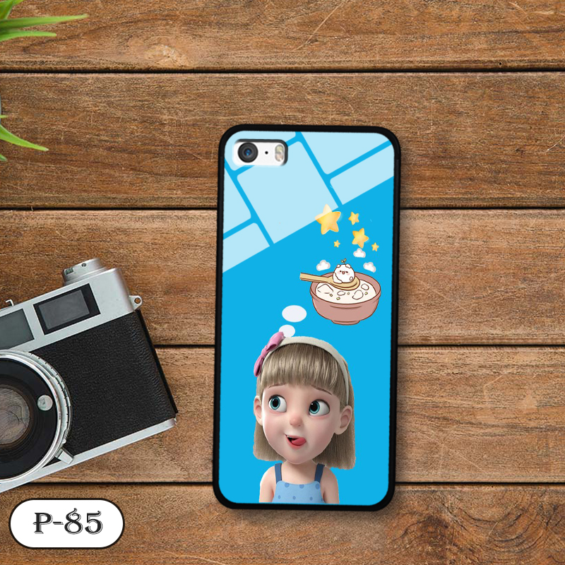 Ốp kính in hình cute IPHONE 5S
