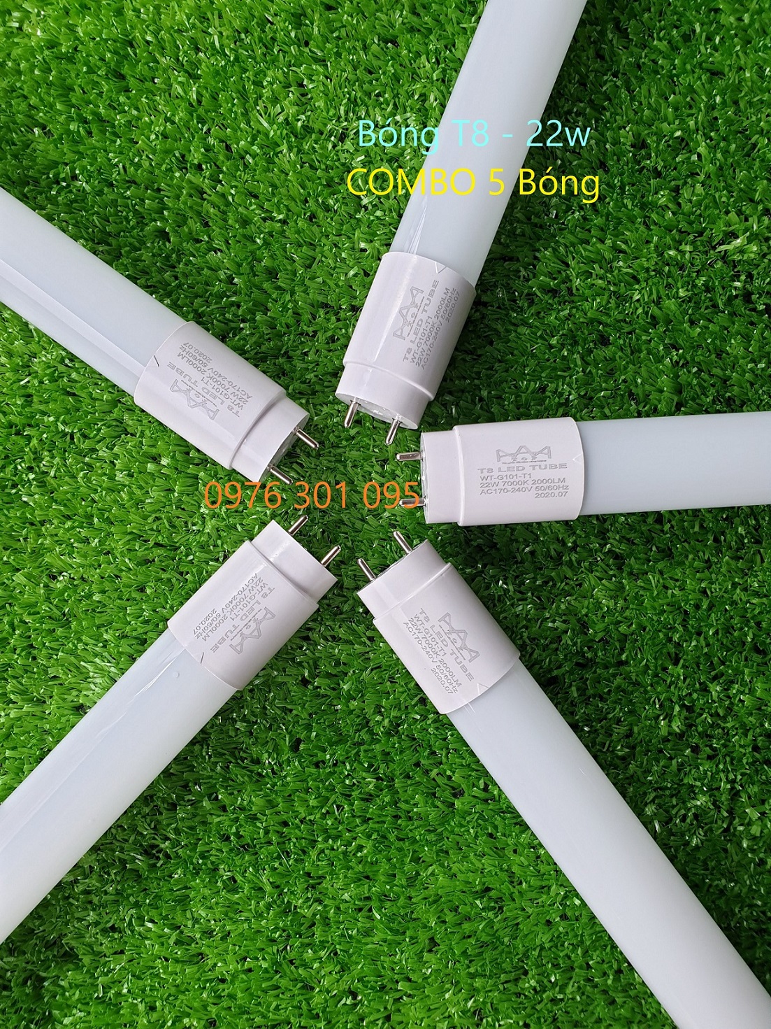 [Combo] 5 Bóng Đèn Led Tuýp 1M2 - 22W (Rẻ)
