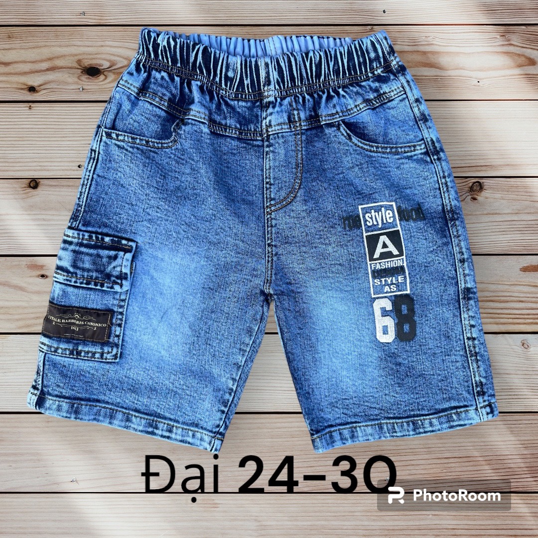 Quần jeans lửng/ bò ngố cho bé trai 25-40kg