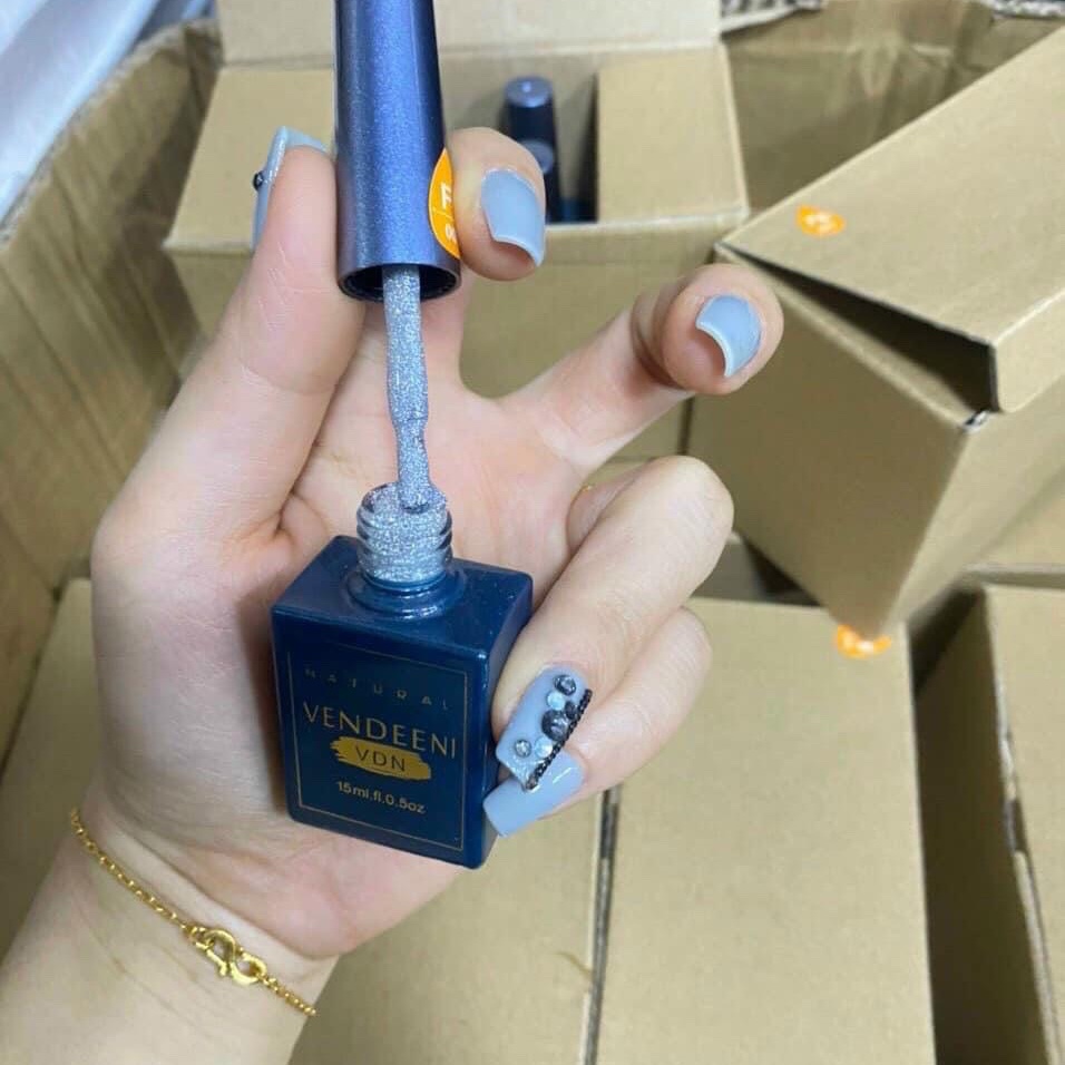 Sơn Gel Flash Vàng , Bạc Vendeeni - Nail937