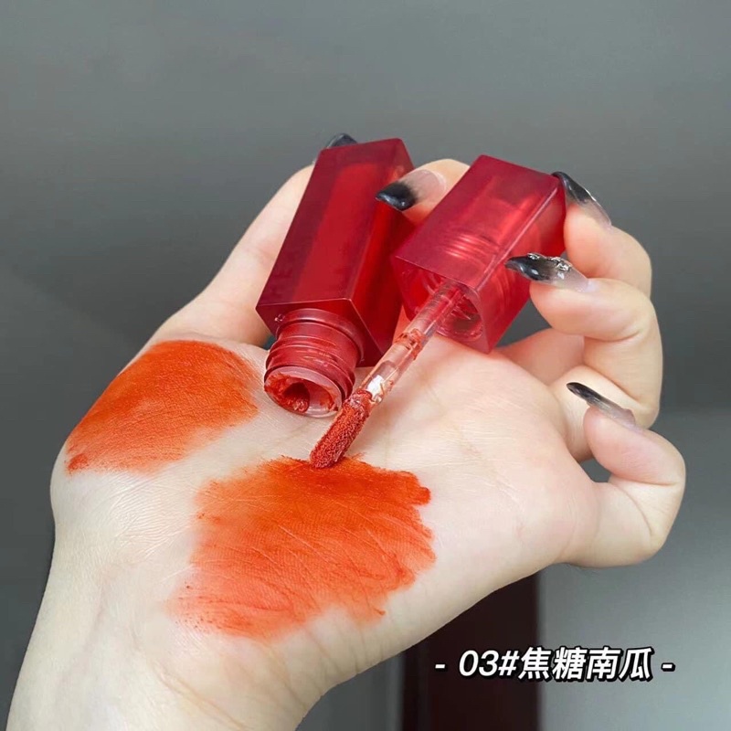 Son kem vỏ đỏ vuông HERORANGE Velvet