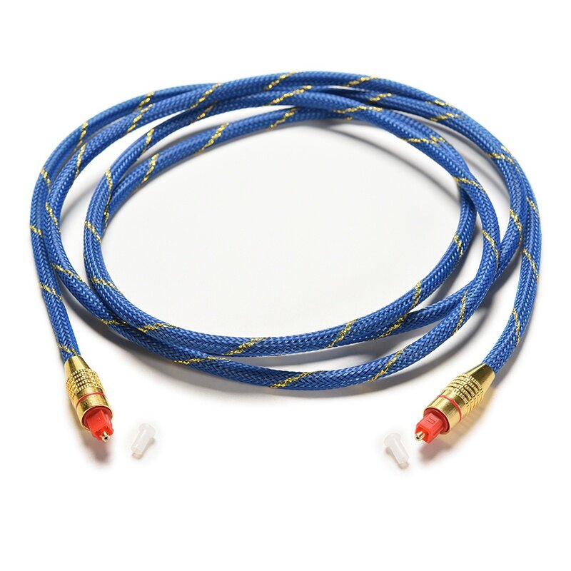 Cáp quang âm thanh Toslink Optical 2m (Xanh Phối Vàng)