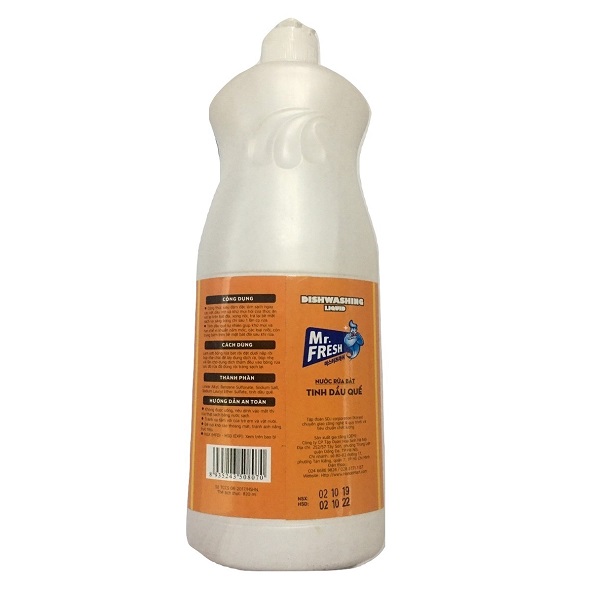 Nước rửa bát đậm đặc Mr.Fresh Hando 820ml HD86