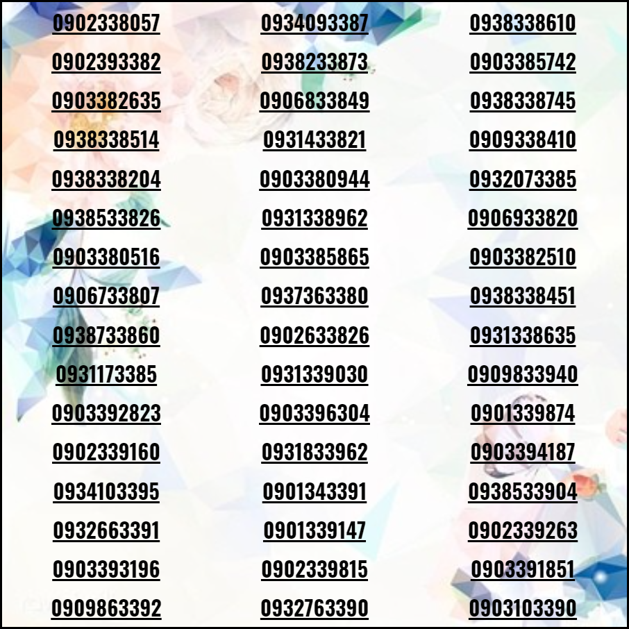 [HCM]List số đẹp xả kho VIP