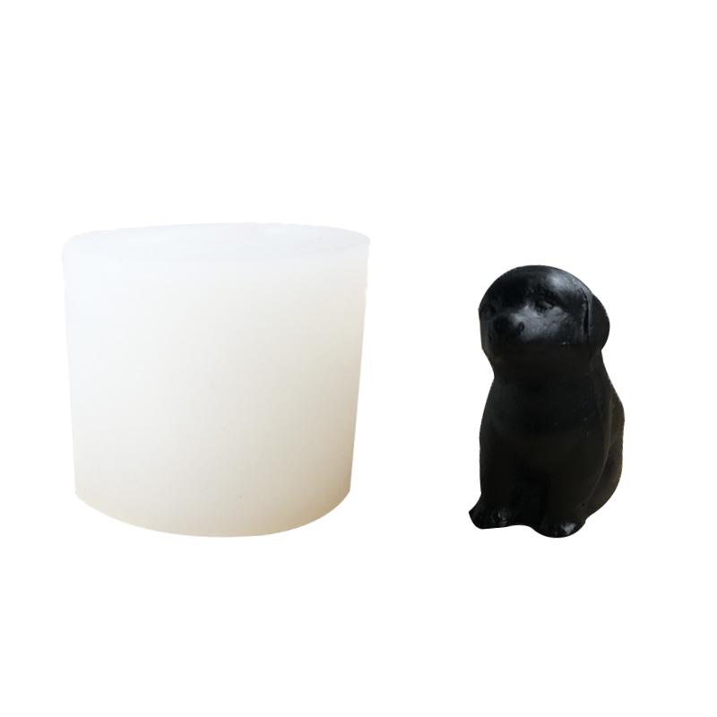 Cá Đồ Dùng Gia Đình Thạch Cao Cỏ Thơm Vật Trang Trí Gắn Trên Ô Tô Con Chó Con 3D Chó Labrador Silicone Bộ Tạo Khuôn Hình