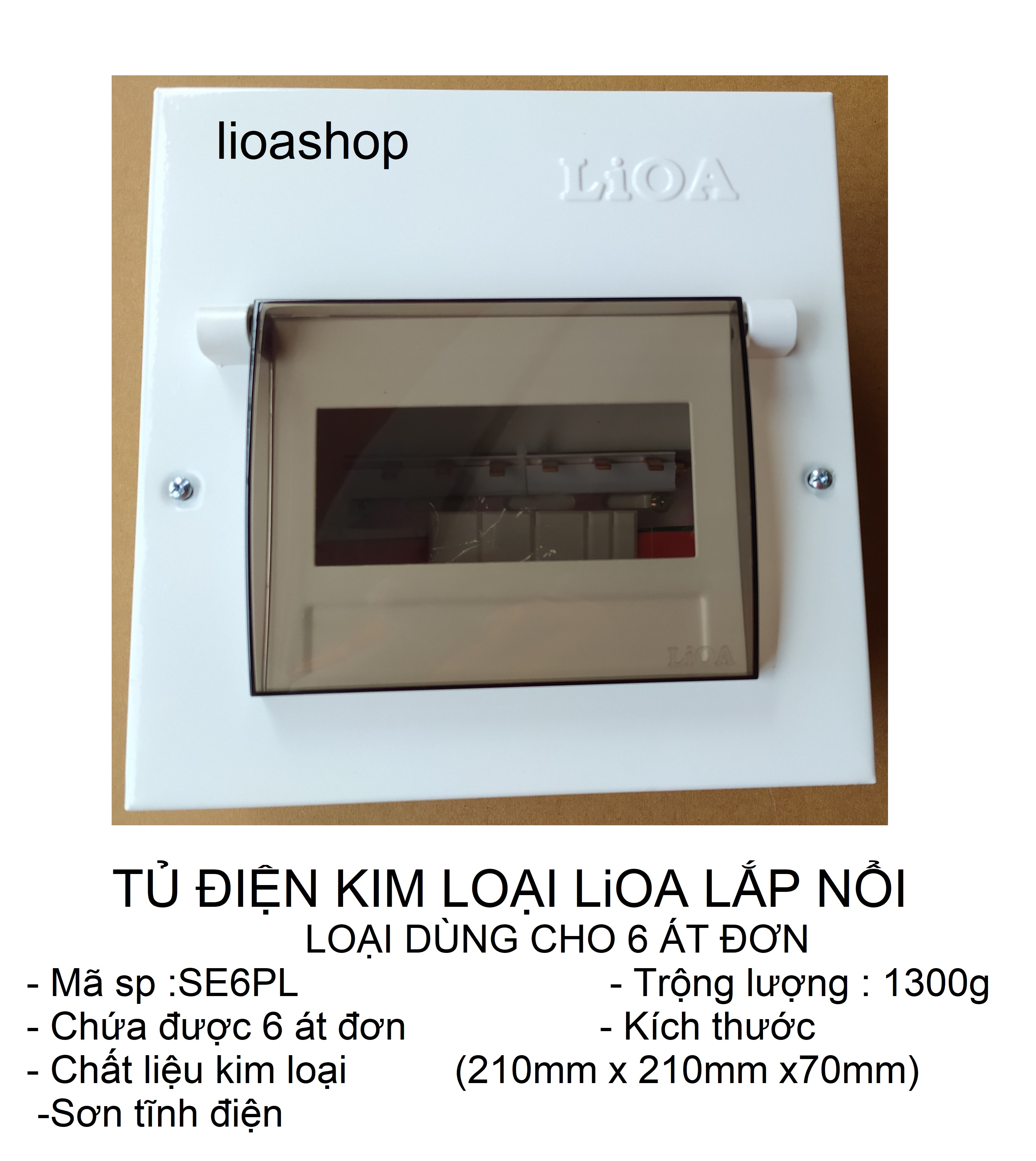 TỦ ĐIỆN KIM LOẠI LiOA LẮP NỔI - LOẠI TO