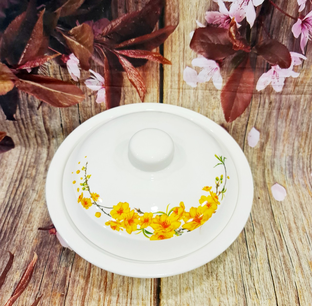 thố sứ đựng cơm có nắp - thố sứ đựng cơm