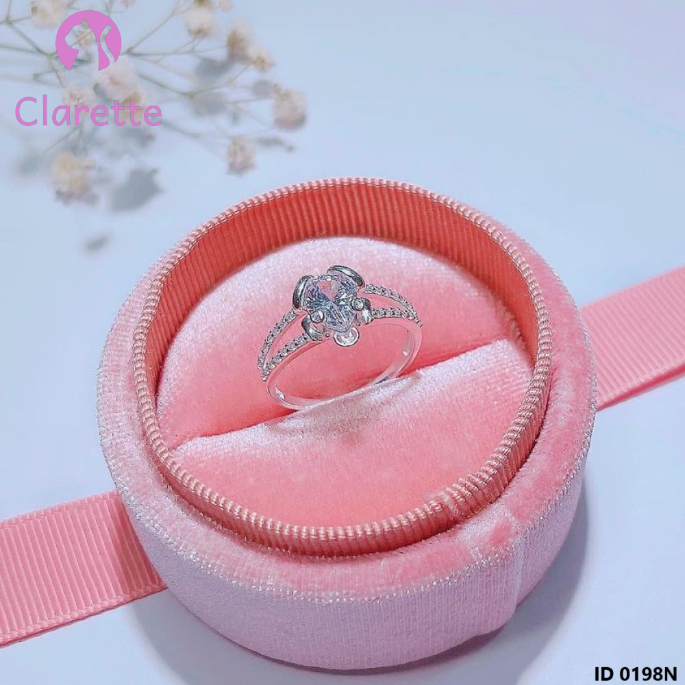 Nhẫn bạc hình cóc Clarette 0198N