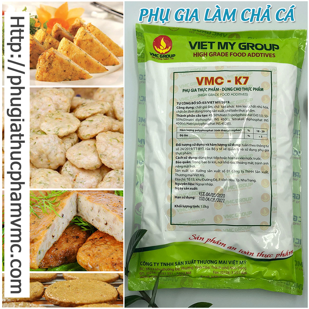 Phụ gia tạo dai giòn cho giò chả VMC K7