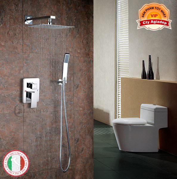Bộ cây sen vòi tắm nóng lạnh Âm tường sang chảnh cho biệt thự, khách sạn, resort, v.v. - Hợp kim Siêu cấp ITALIA