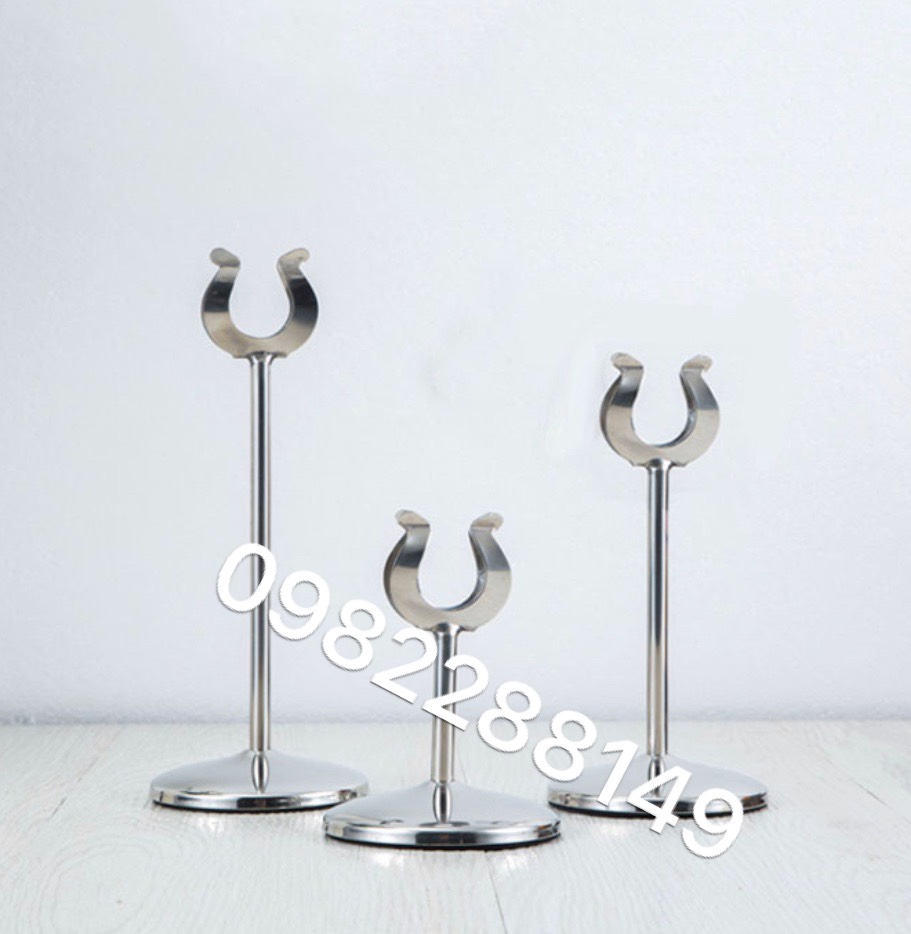 Cây kẹp menu đứng / cây kẹp bàn inox