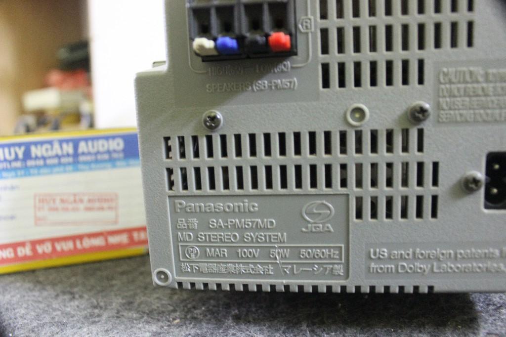 BỘ DÀN PANASONIC PM57 ĐEN PIANO ĐIỆN 100V