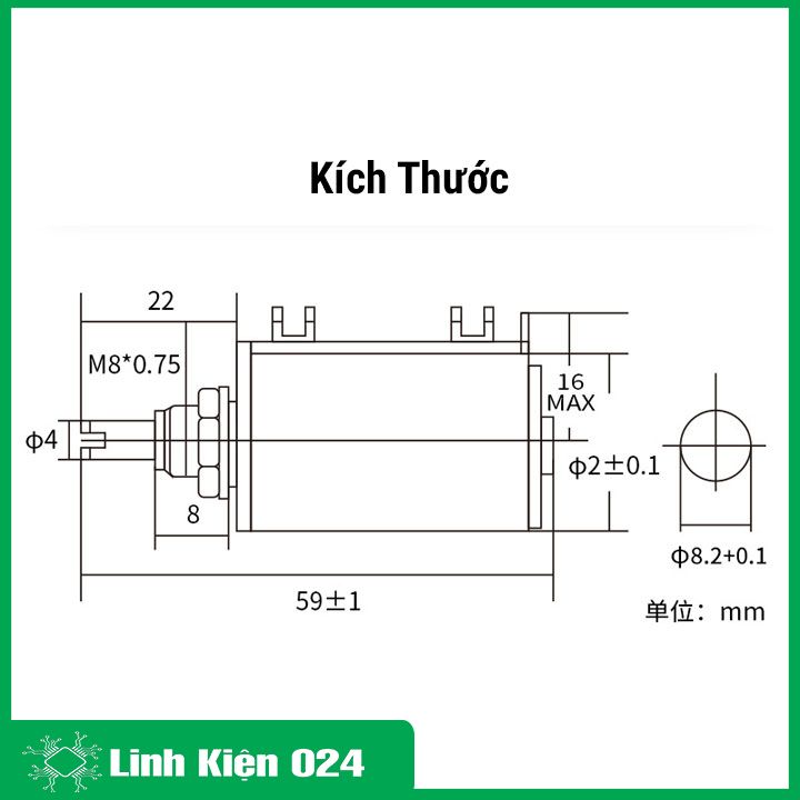 Chiết áp WXD3-13-2W 5% 1K/4K7/10K