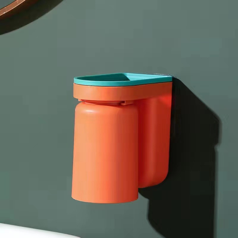 Wall Mounted toothbrush holder/shelf with Cup