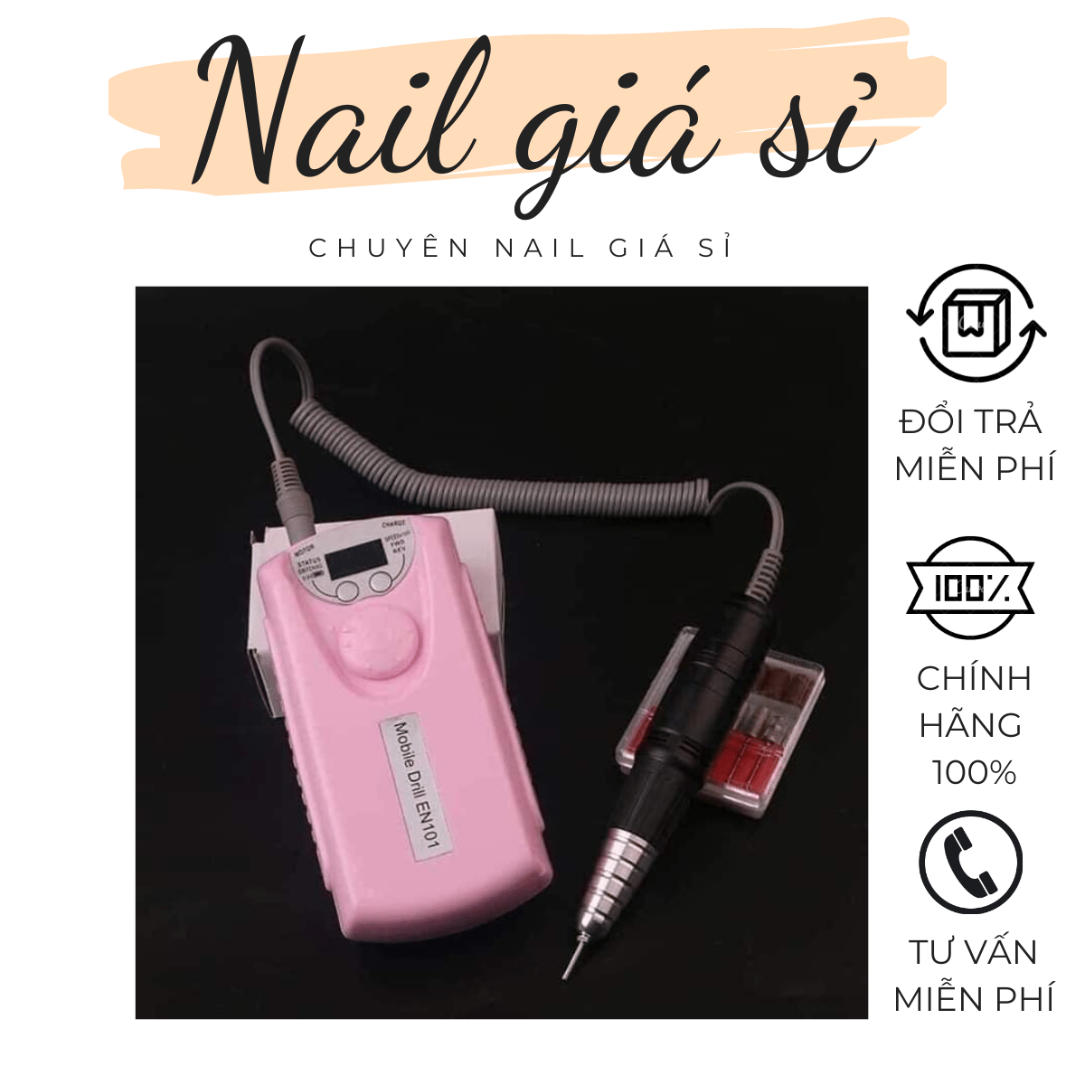 [HCM]Máy Mài Móng Tích Điện EN101 chính hãng