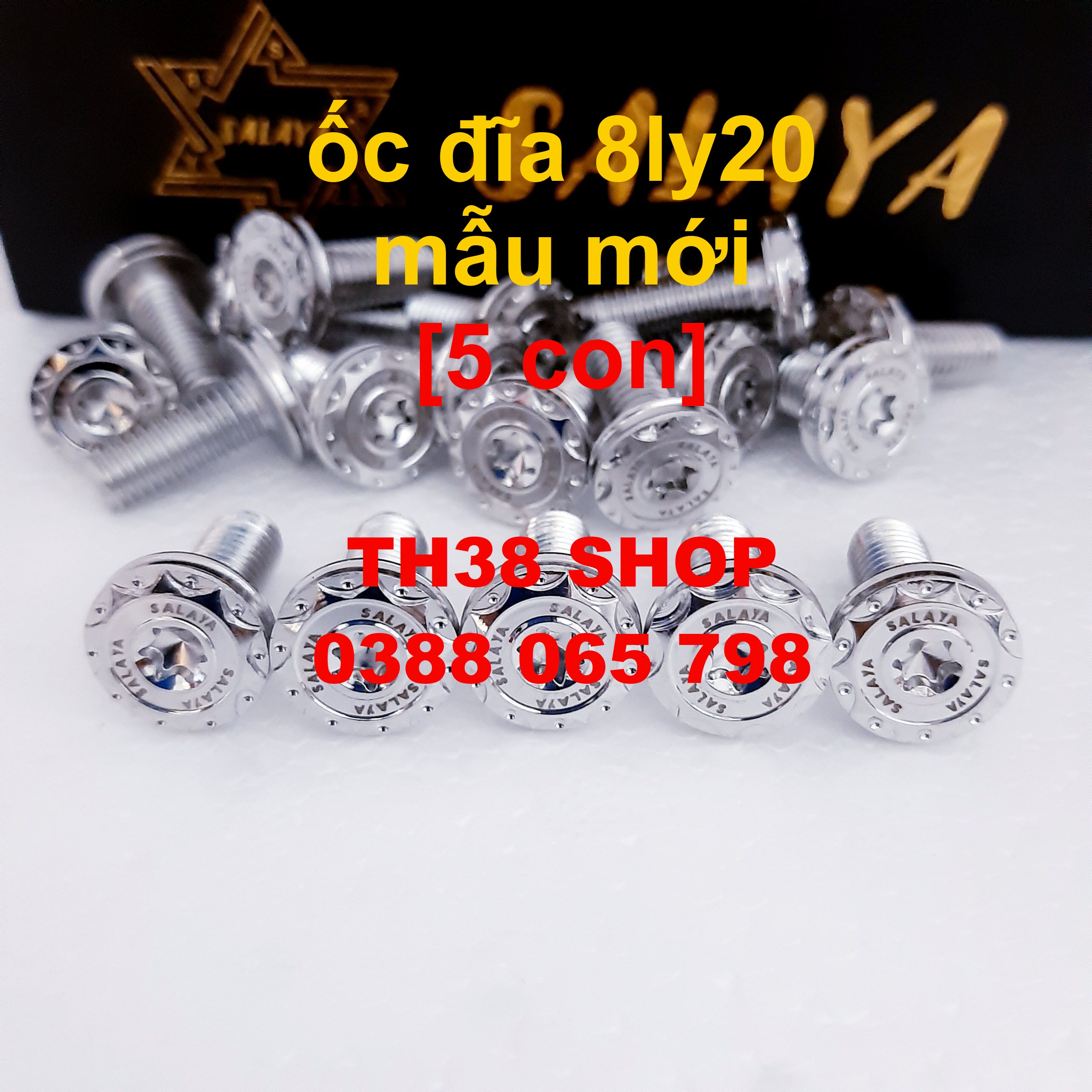 ốc đĩa salaya mẫu mới [bộ 4 con, 5 con lựa chọn bên dưới]