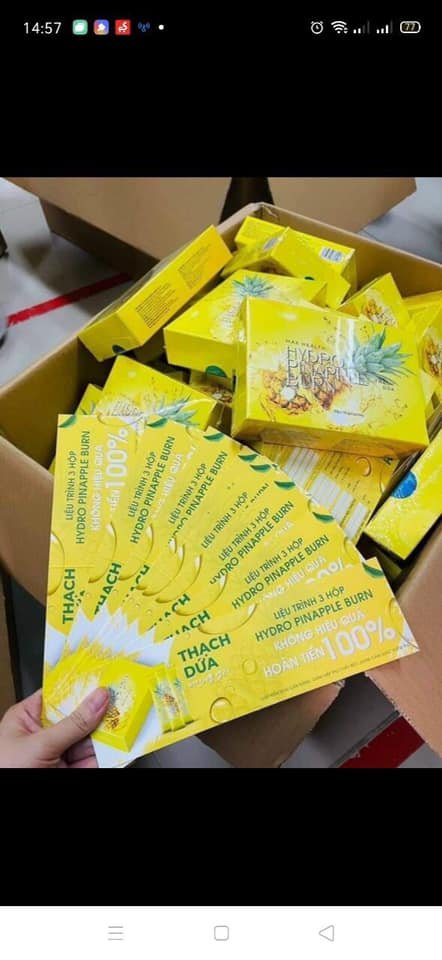 [HCM]Thạch dứa giảm cân Matxi Corp chính hãng công ty
