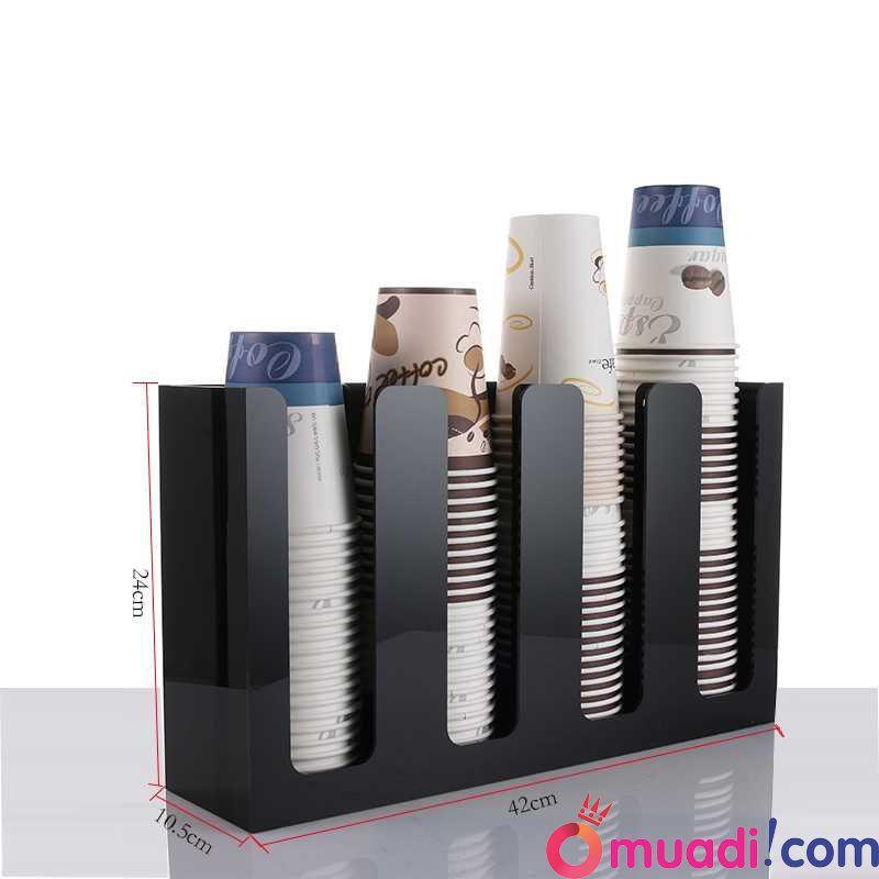 Kệ mika để ly trà sữa 4 ngăn