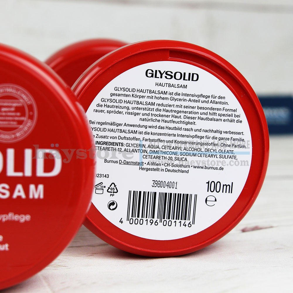 [ HÀNG ĐỨC CHÍNH HÃNG ] Kem Nẻ Glysolid Hautbalsam, 100 ml