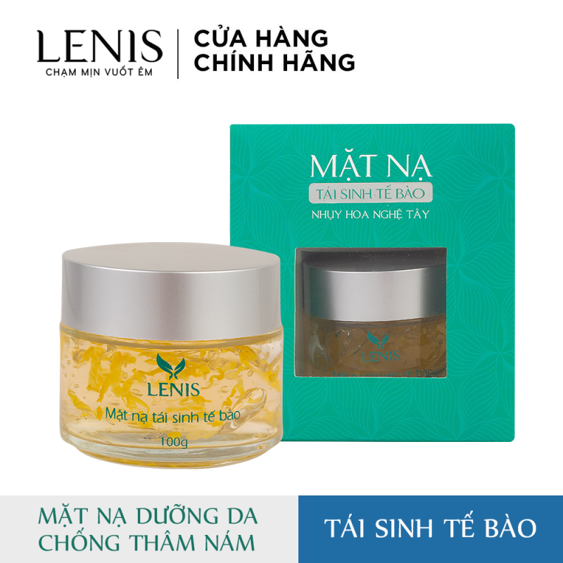 Mặt Nạ Dưỡng Da Cấp Ẩm Mềm Mịn Mờ Nám Lenis Chiết Xuất Nhụy Hoa Nghệ Tây Saffron