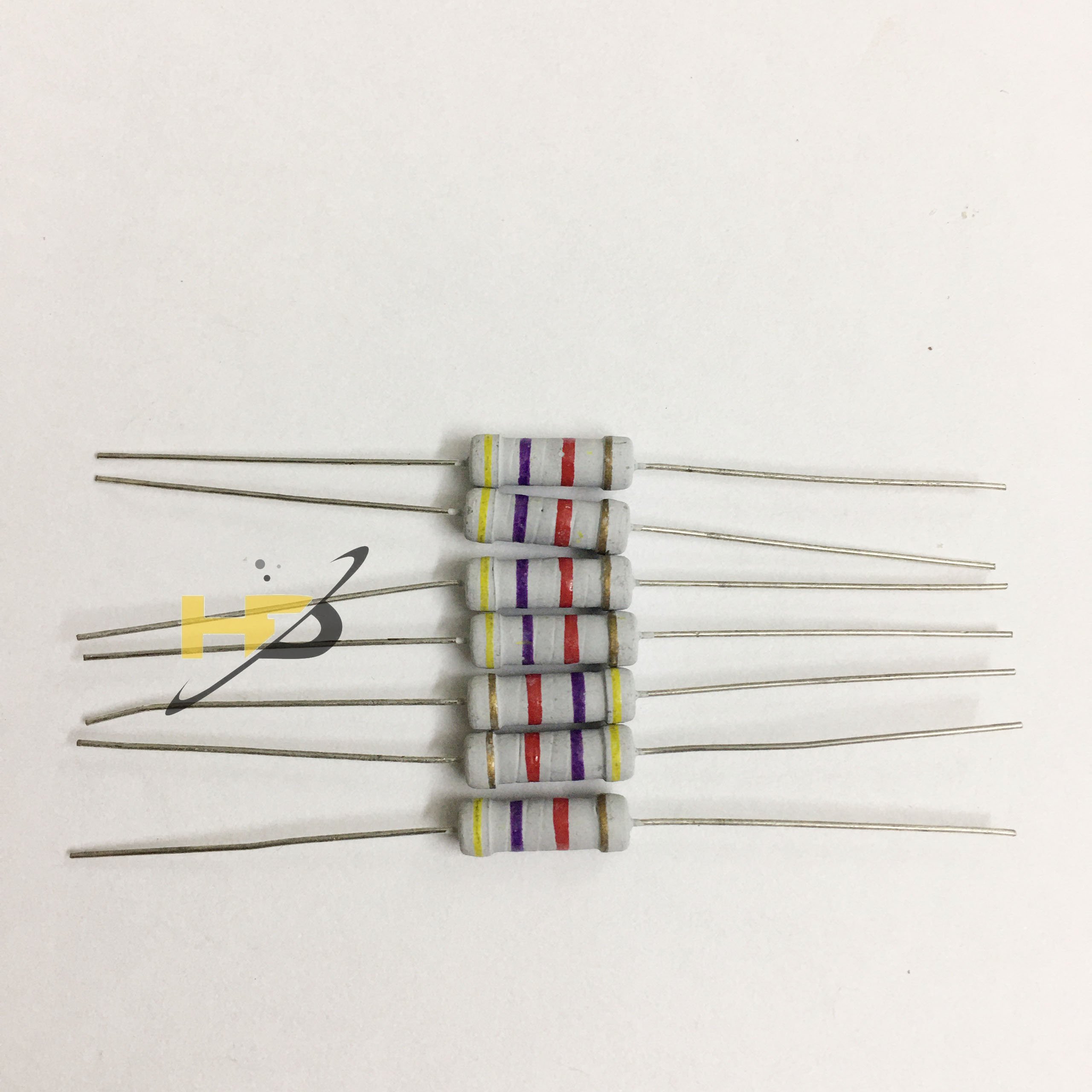 Bộ 20 Điện Trở 4K7 1W 5% Dùng Cho Mạch Điện Tử, Điện Trở 1W 4700 Ohm