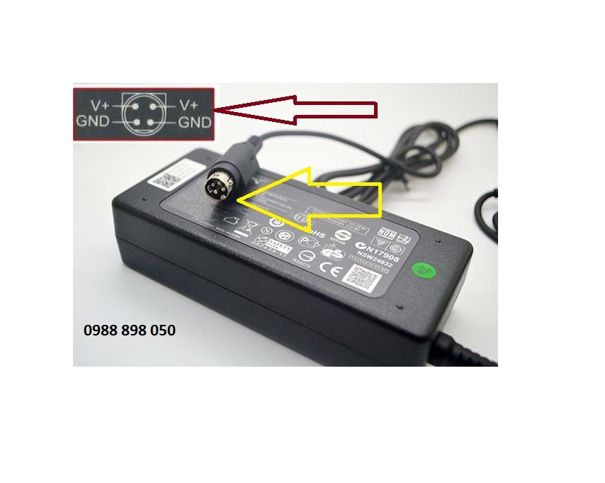 nguồn 24V 5A chân cắm 4 pin