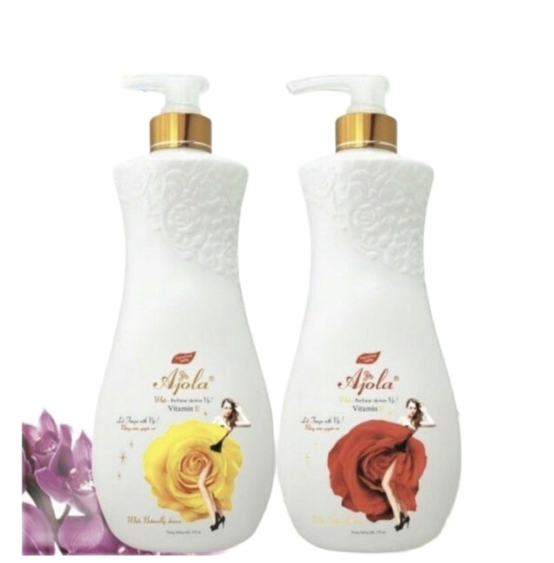 [ SIÊU SALE ] Sữa tắm trắng da Cao Cấp AJOLA Vitamin E xuất Pháp hương nước hoa