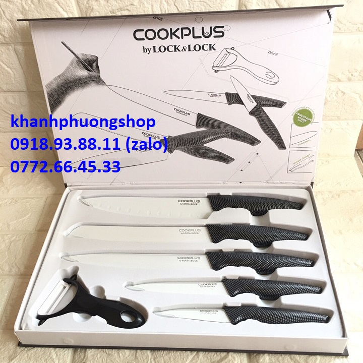 [HCM]bộ dao nhà bếp lock&lock - bộ dao nhà bếp