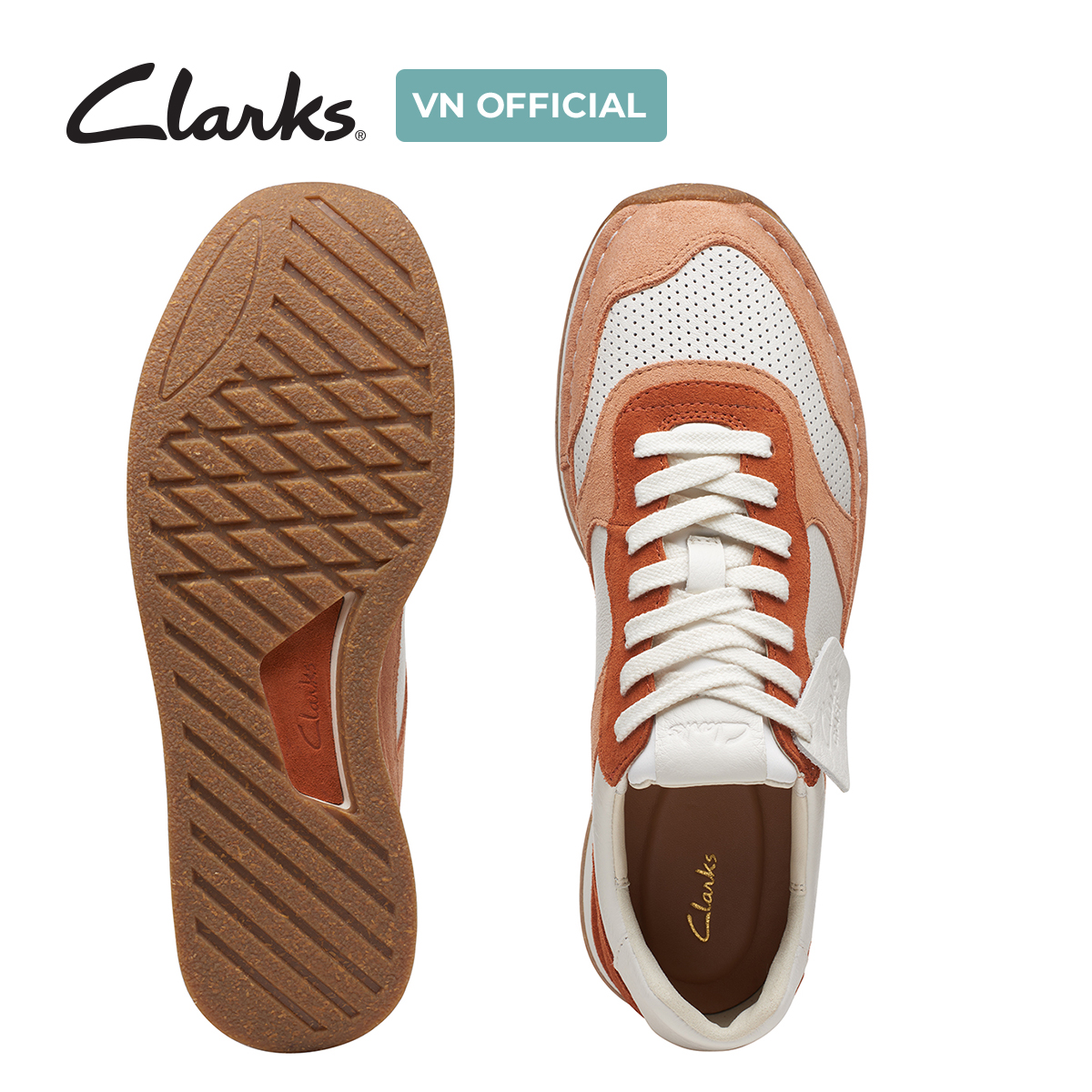 Giày Sneaker Da Lộn Nam Clarks - CraftRun Tor