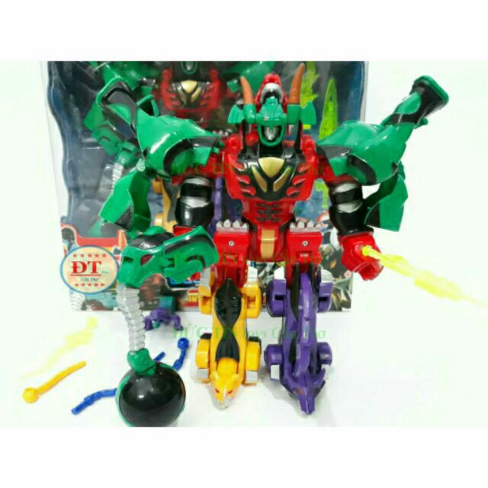 Hộp ráp siêu nhân mãnh thú voi xanh