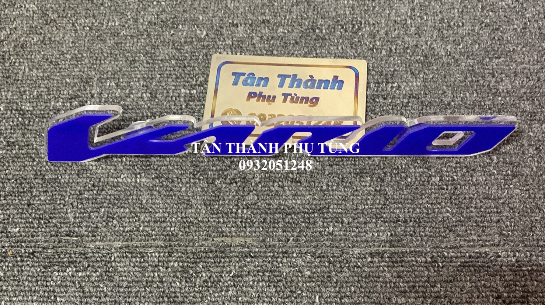 Bảng tên Vario khắc chữ meca