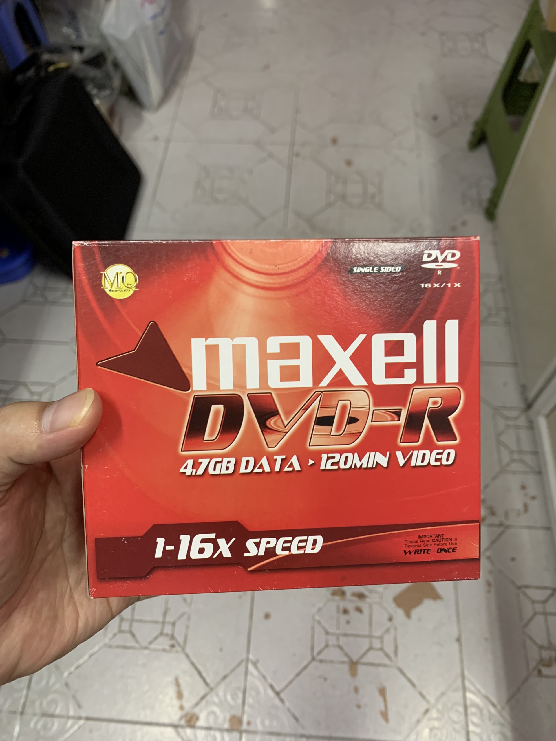 Hộp 10 Đĩa Trắng DVD-R maxell