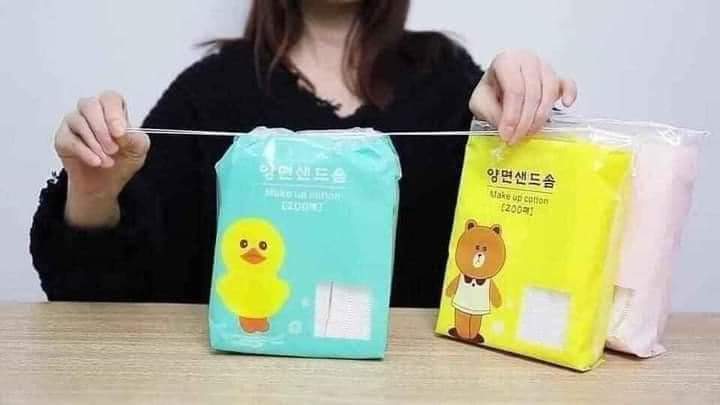 Bông tẩy trang gấu, vịt, thỏ