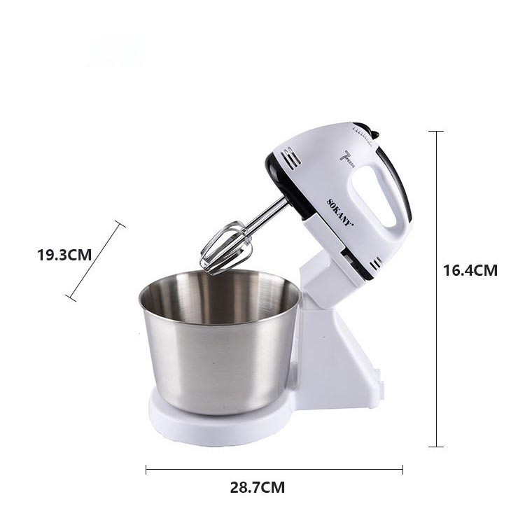 [ Xả Kho - Thanh Lý 50% ] Máy Đánh Trứng, Trộn Bột Làm Bánh Kèm Chậu 2 Lit Siêu Khỏe, 7 Tốc Độ, Vỏ Inox Sáng Bóng, Dễ Dàng Vệ Sinh, Máy Đánh Trứng Cầm Tay Sokany CX-6620 Công Suất 250W Hàng Phân Phối Chính Hãng - Bảo Hành 12 Tháng