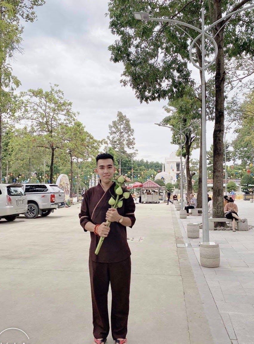 [HCM]Đồ lam đi chùa nam mẫu xéo nhật