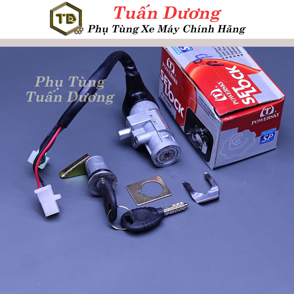 Khóa 8 Cạnh Xe Máy DREAM/ WAVE Cực An Toàn [ Đủ Bộ Cao Cấp ] - Ổ Khóa Lắp Dream Wave Và Các Dòng Xe Tương Tự